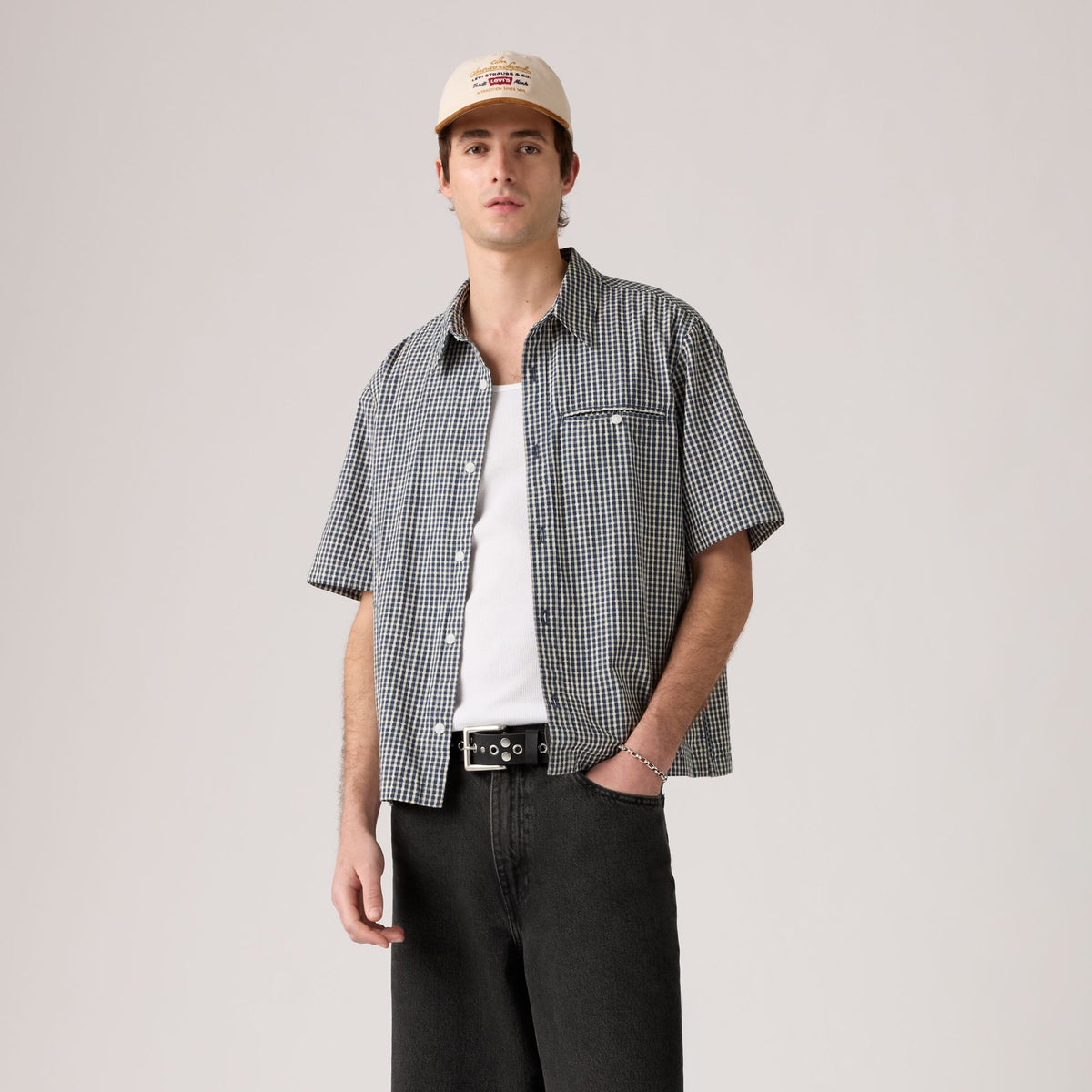 Levi's® Men's Short-Sleeve Zandt Cropped Shirt SCL