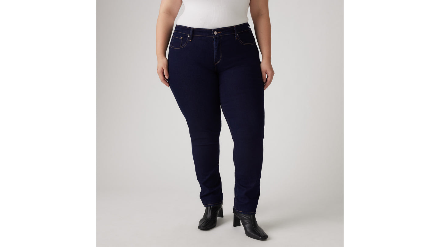 Levi's dark indigo plus-size jeans for women