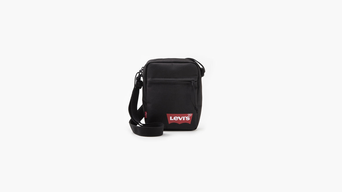 Black mini crossbody bag with Levi's logo