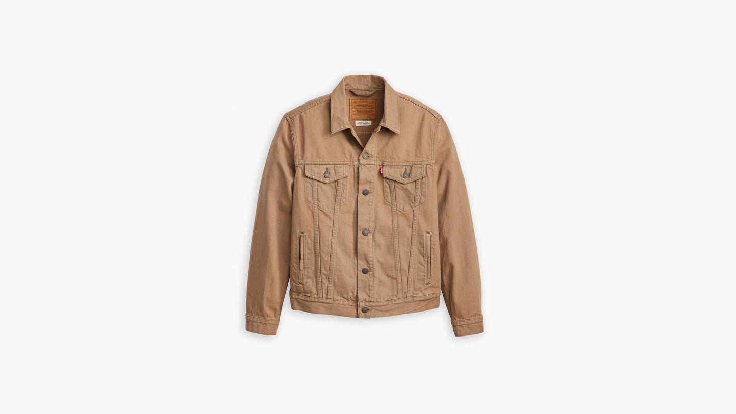 Beige Levi's trucker jacket