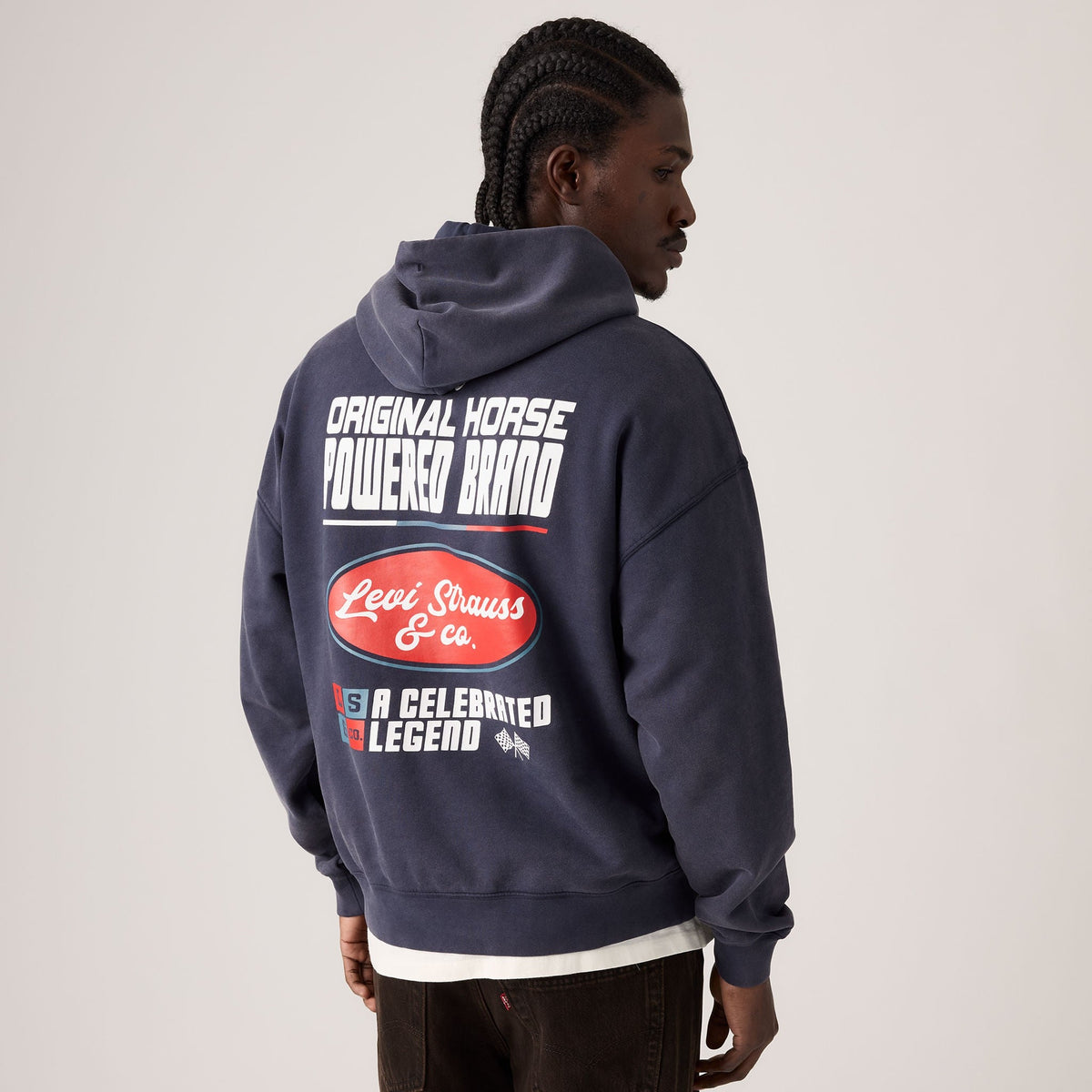 Levi's® Men's Two Horse Cropped Hoodie SCL