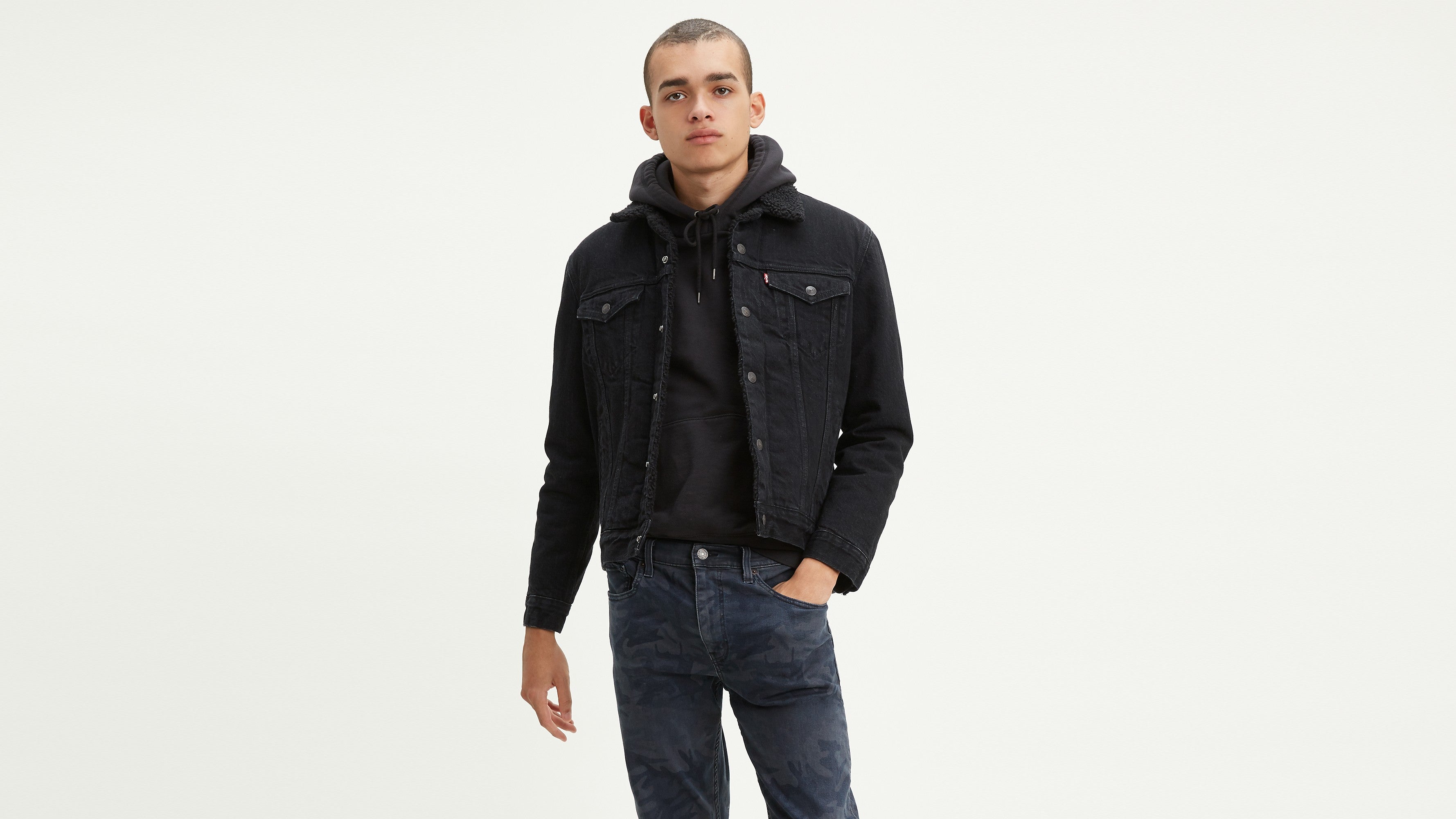 Men s Type III Sherpa Trucker Jacket Black