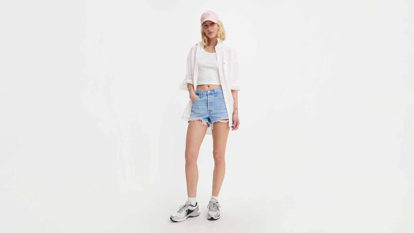 Levi’s Women’s 501 Original High-Rise Jean Shorts, Front View