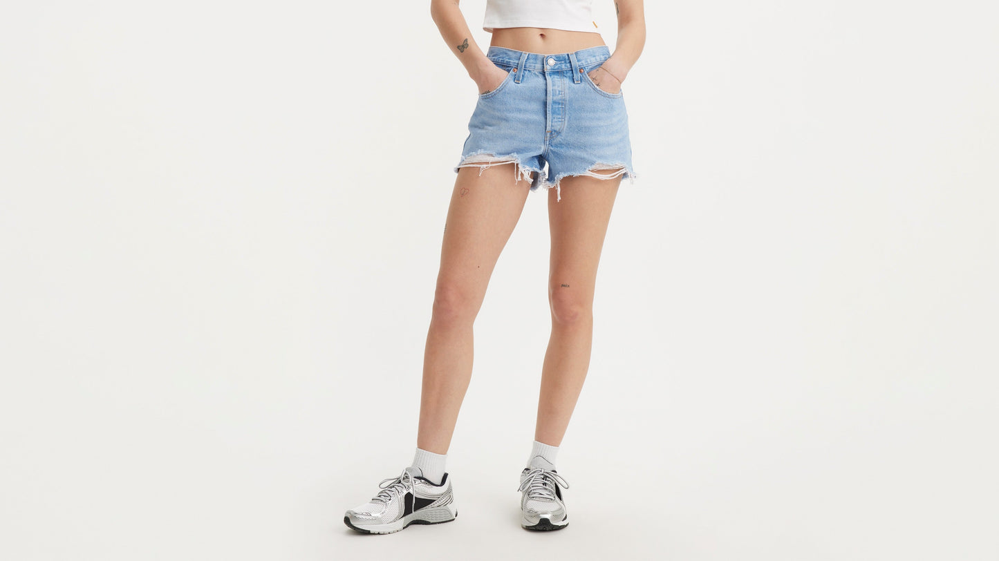 Levi’s Women’s 501 Original High-Rise Jean Shorts, Front Lifestyle