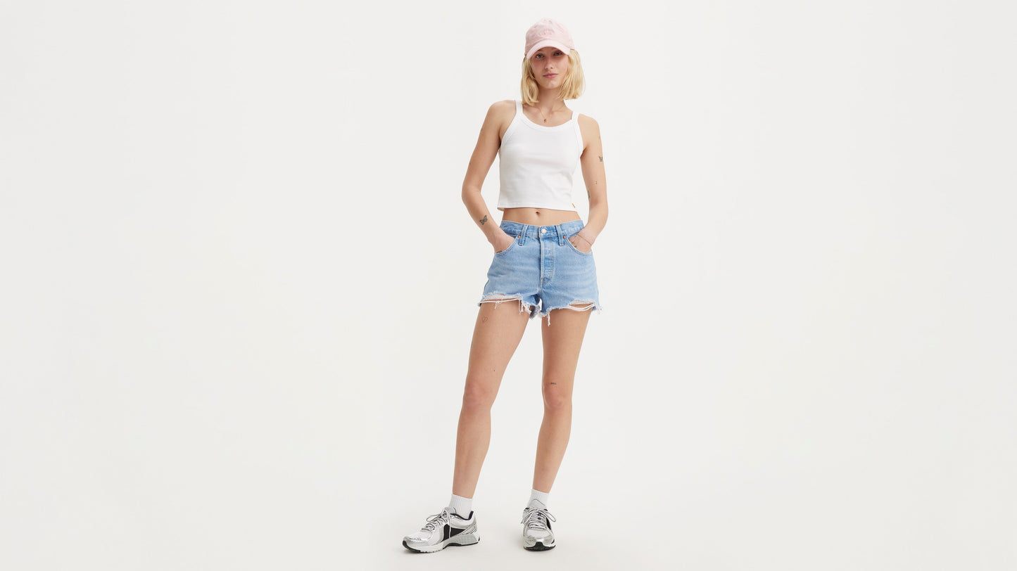 Front Shot, Levi’s Women’s 501 Original High-Rise Jean Shorts