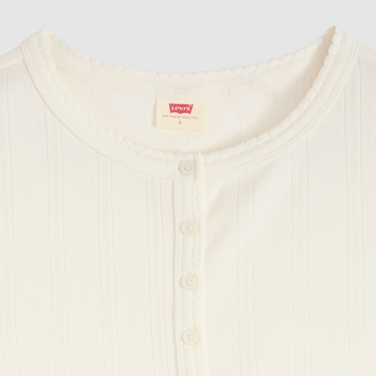 Levi's® Women's Dry Goods Pointelle Short-Sleeve Henley