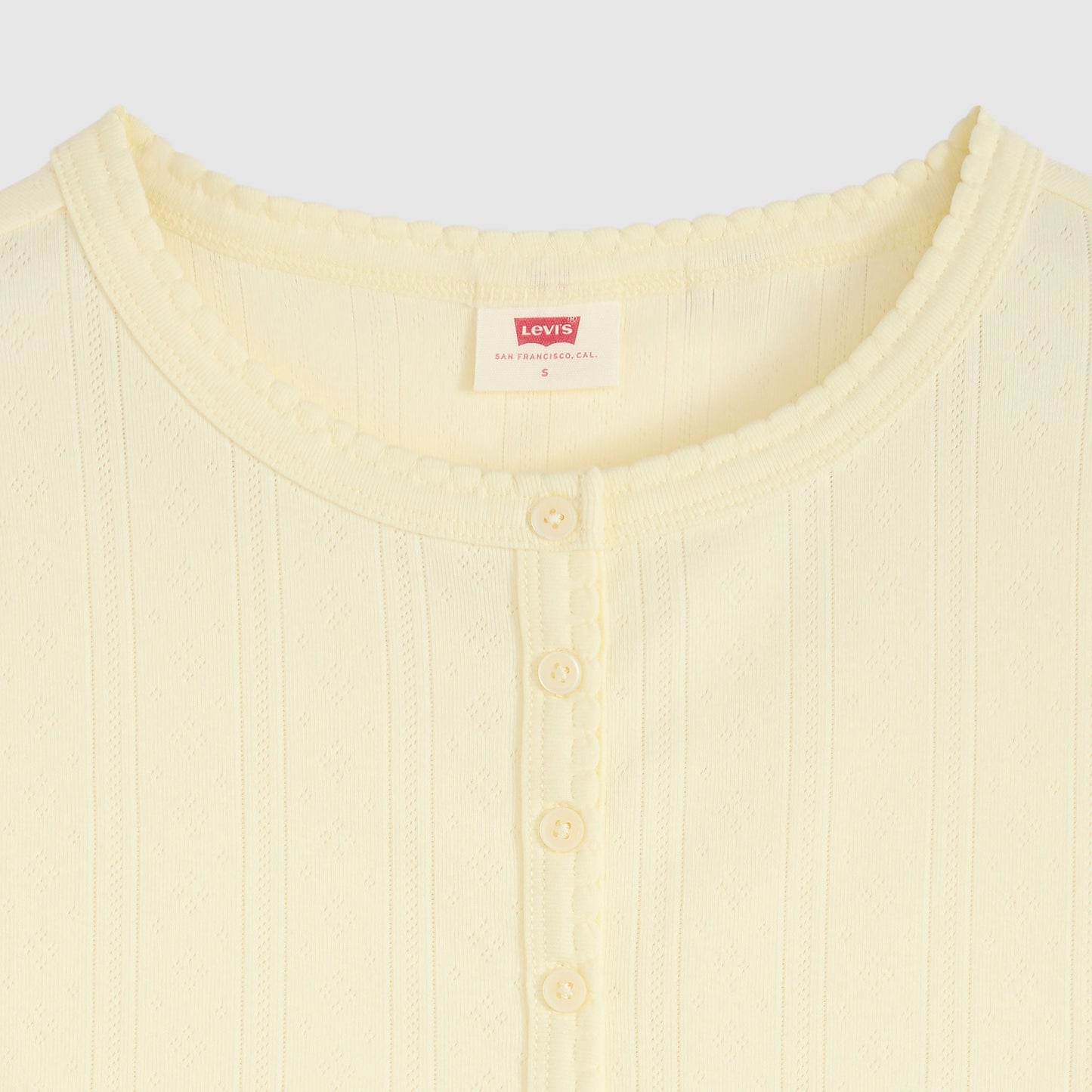 Levi's® Women's Dry Goods Pointelle Short-Sleeve Henley