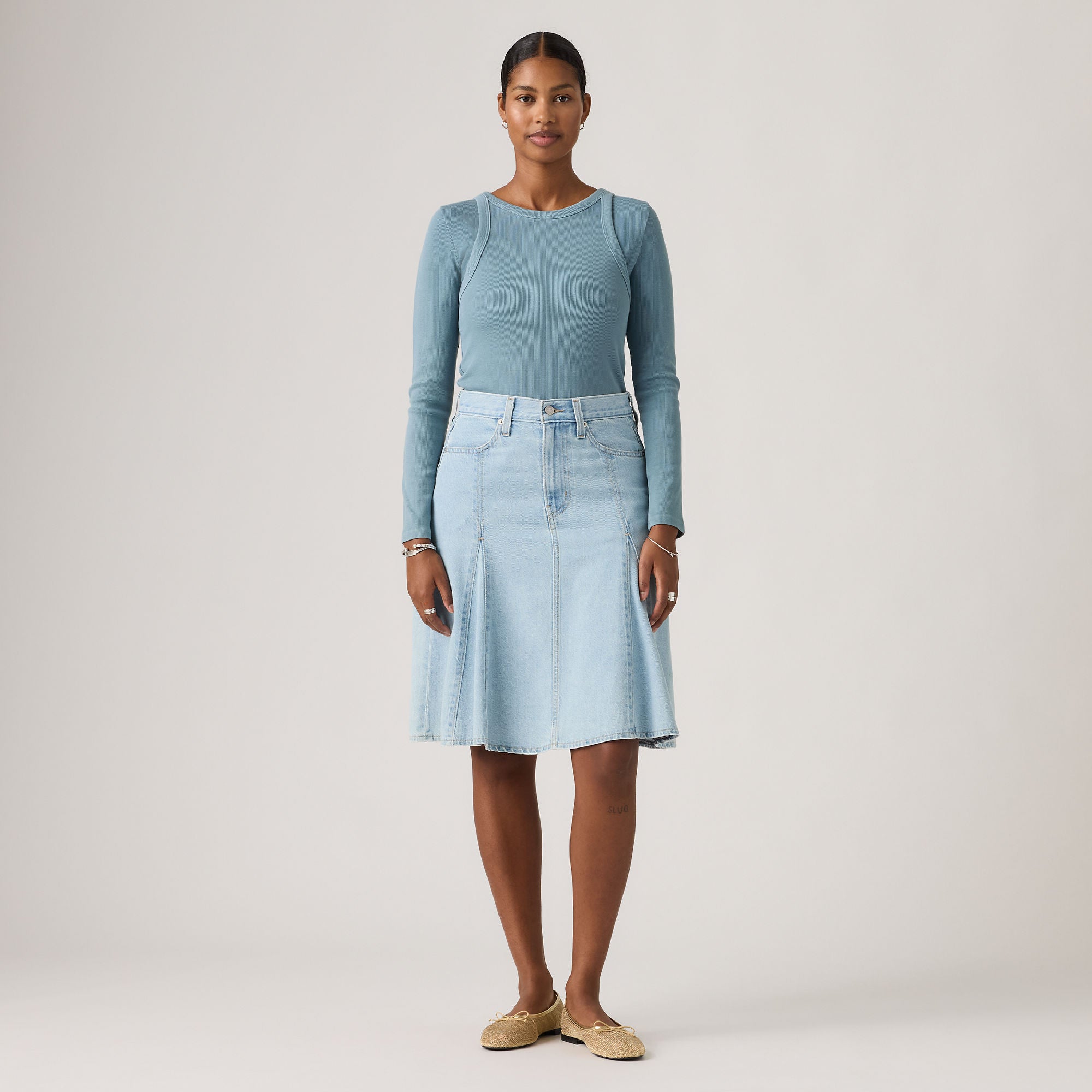Levi's® Women's Godet Knee-Length Skirt