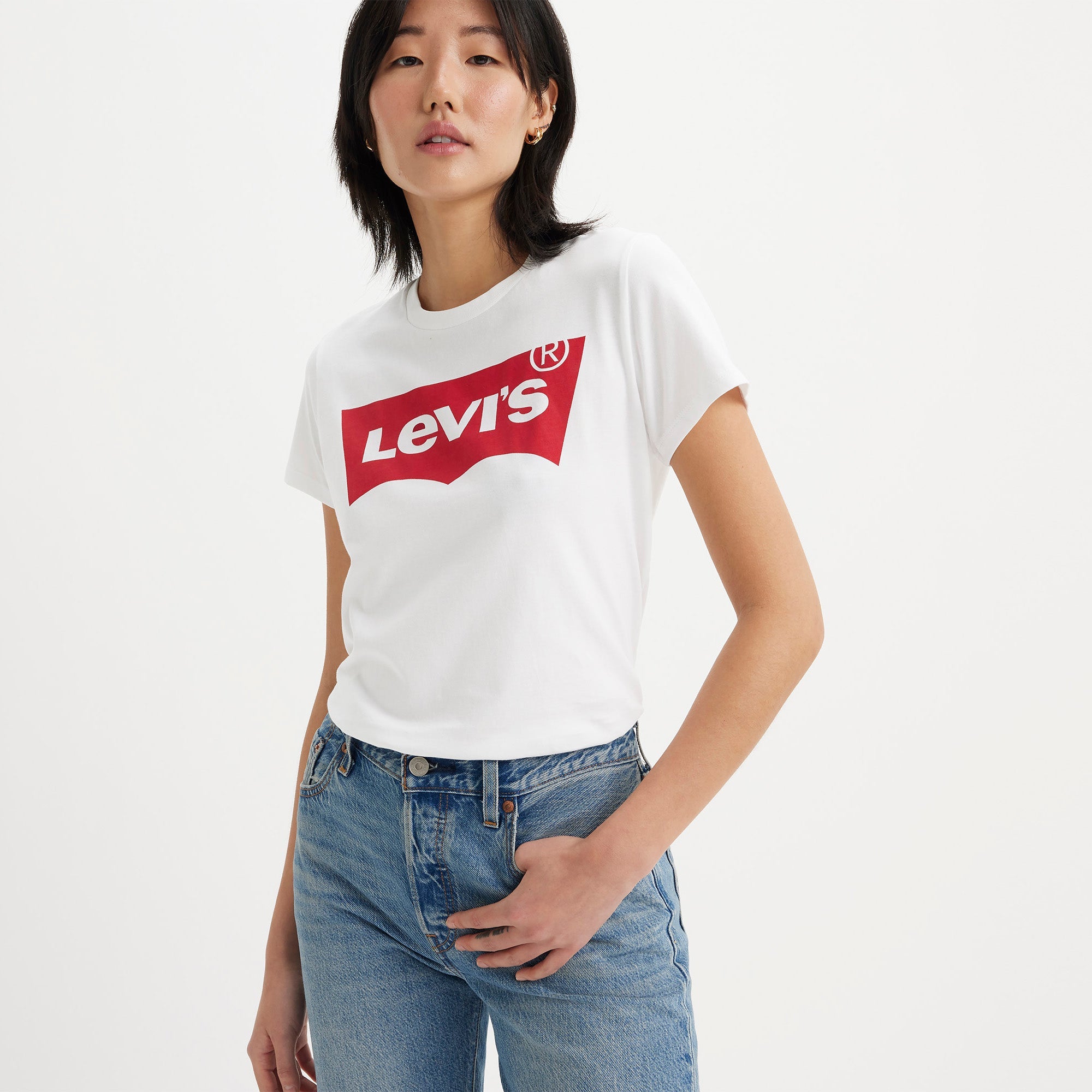 Arrivals Levis Levi's The Perfect Tee White Women's Perfect T