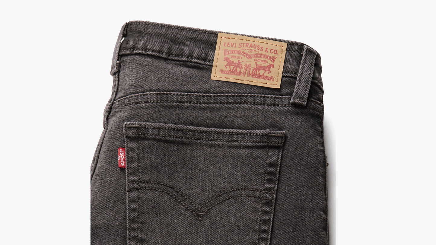 Back patch view of Levi's Women's Superlow Skinny Jeans in black