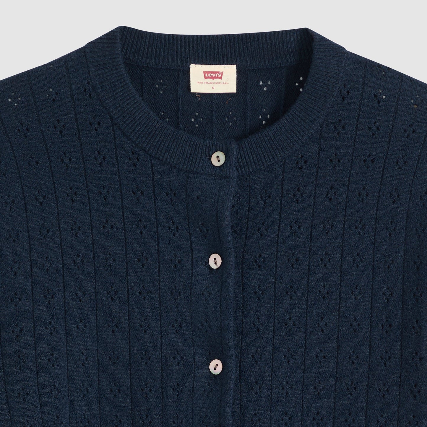 Levi's® Women's Supersoft Pointelle Crewneck Cardigan