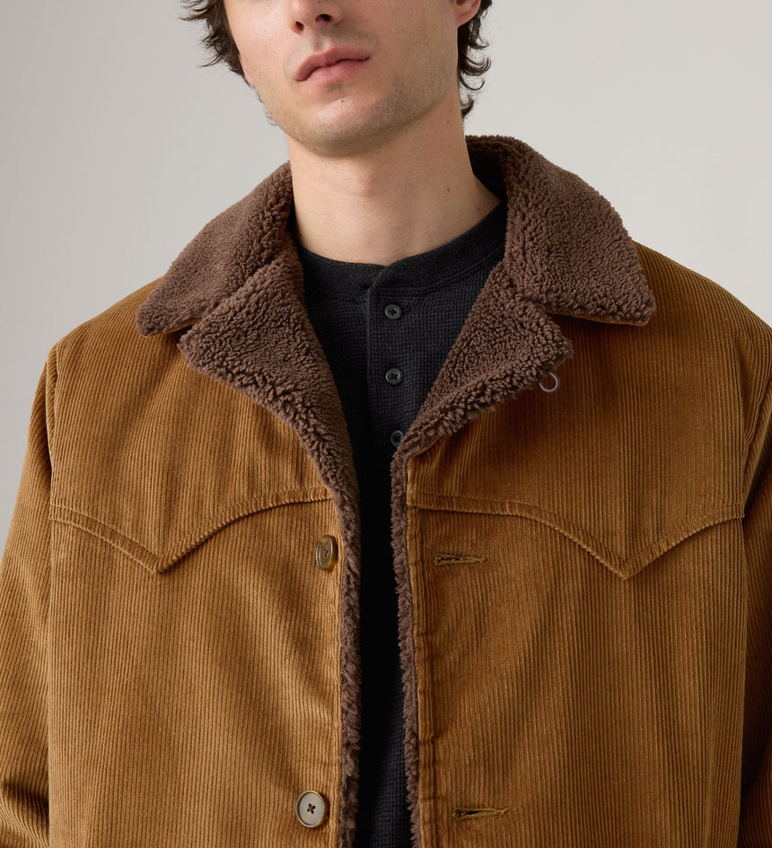 Main 4 - Levi's® Men's Durham Cozy Short Coat - 003GP0000