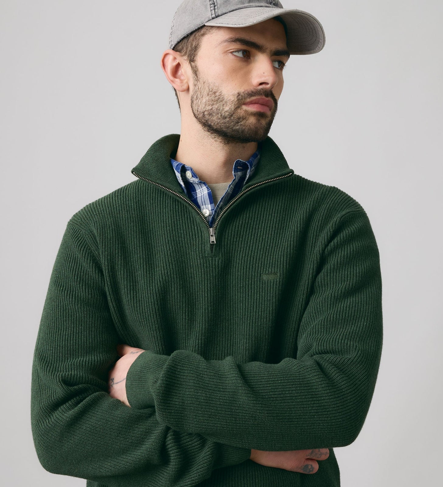 Main 5 - Levi's® Men's Housemark Quarter Zip Sweater - 0058U0001