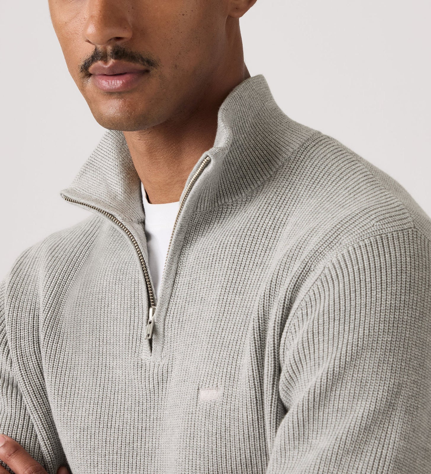 Main 4 - Levi's® Men's Housemark Quarter Zip Sweater - 0058U0002