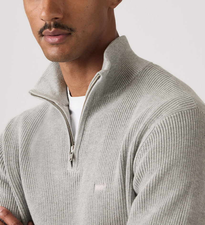 Main 4 - Levi's® Men's Housemark Quarter Zip Sweater - 0058U0002