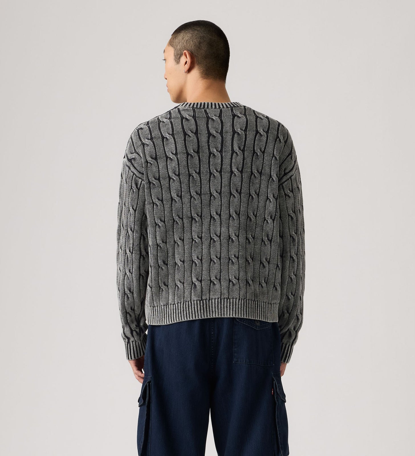 Main 2 - Levi's® Men's Carmel Cable Crew Sweater - 0058W0002