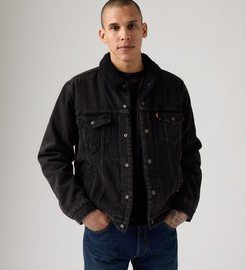 Main 3 - Levi's® Men's Type III Sherpa Trucker Jacket - 163650291