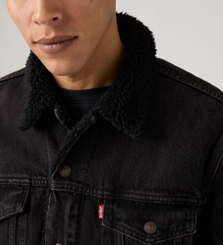 Main 4 - Levi's® Men's Type III Sherpa Trucker Jacket - 163650291