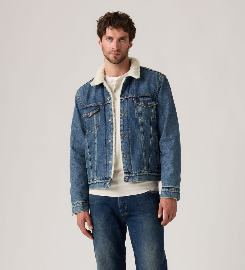 Main 1 - Levi's® Men's Type III Sherpa Trucker Jacket - 163650292