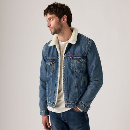 Thumbnail 3 - Levi's® Men's Type III Sherpa Trucker Jacket - 163650292