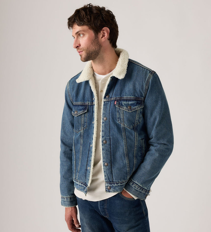 Main 3 - Levi's® Men's Type III Sherpa Trucker Jacket - 163650292