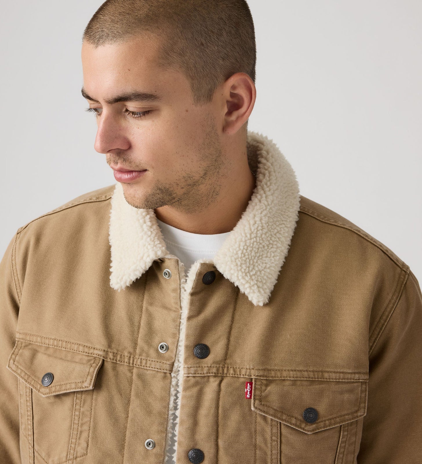 Main 4 - Levi's® Men's Type III Sherpa Trucker Jacket - 163650305