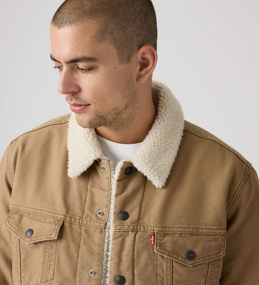 Main 4 - Levi's® Men's Type III Sherpa Trucker Jacket - 163650305