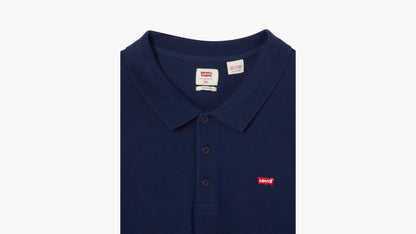 Close-up of Levi's 2xl navy polo with logo