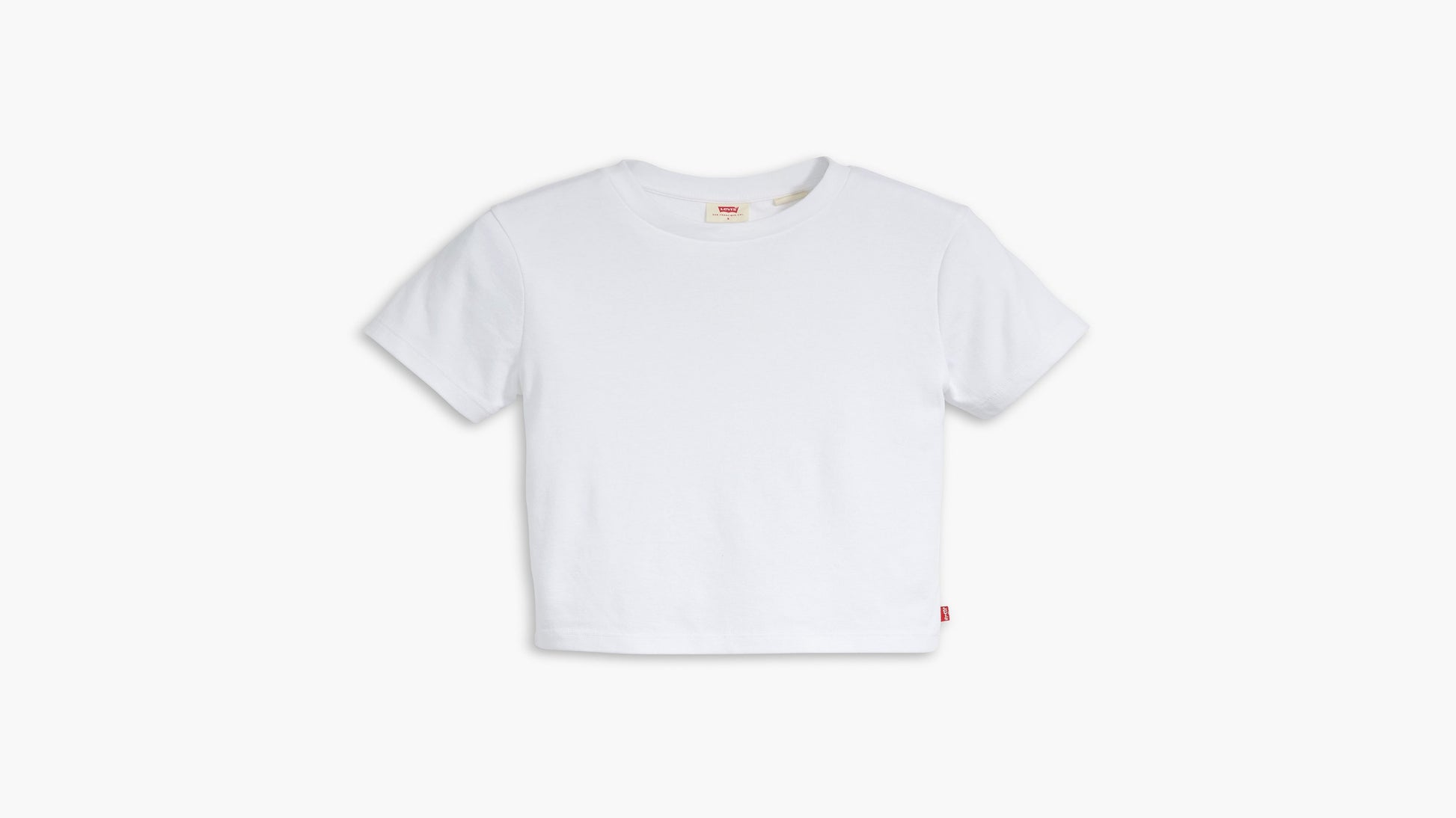 Front view of Levi’s Men’s 468 Stay Loose Shorts, white