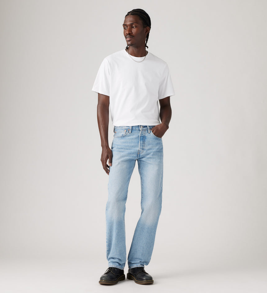 Levi's 501 crop jean in light wash sale