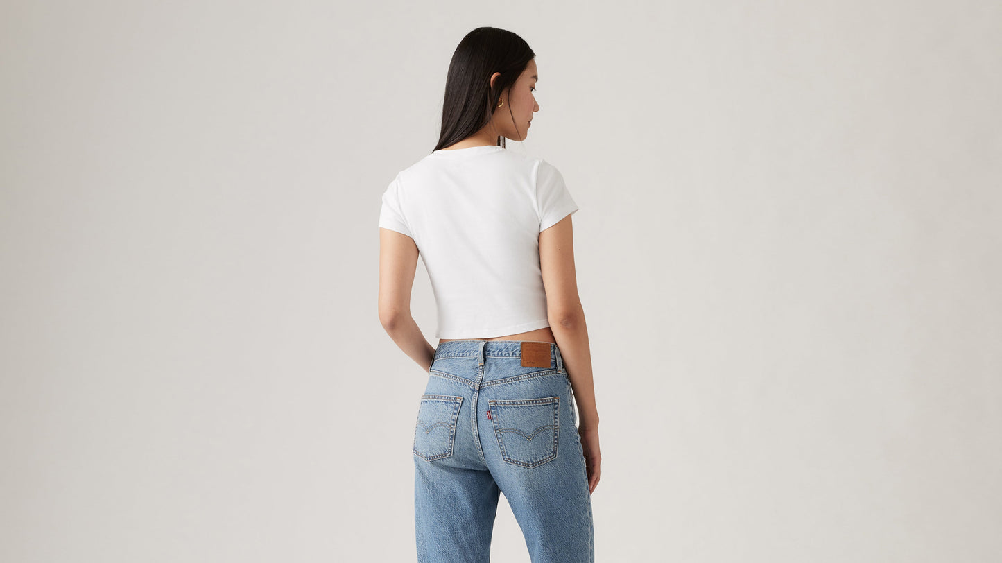 Back view of Levi’s Women’s Essential Sporty T-Shirt, cropped