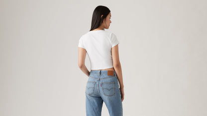 Back view of Levi’s Women’s Essential Sporty T-Shirt, cropped