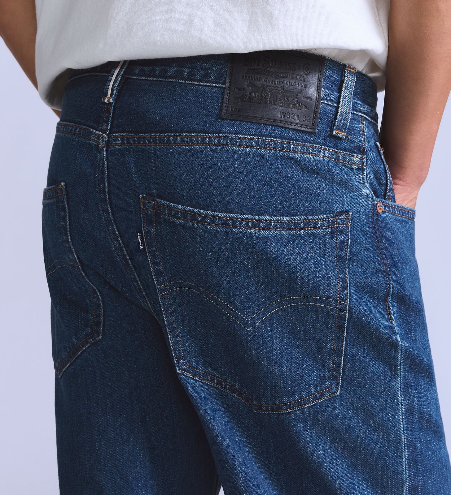Main 7 - Levi's® Blue Tab™ Men's Marker Selvedge Loose Jeans - 001LN0007