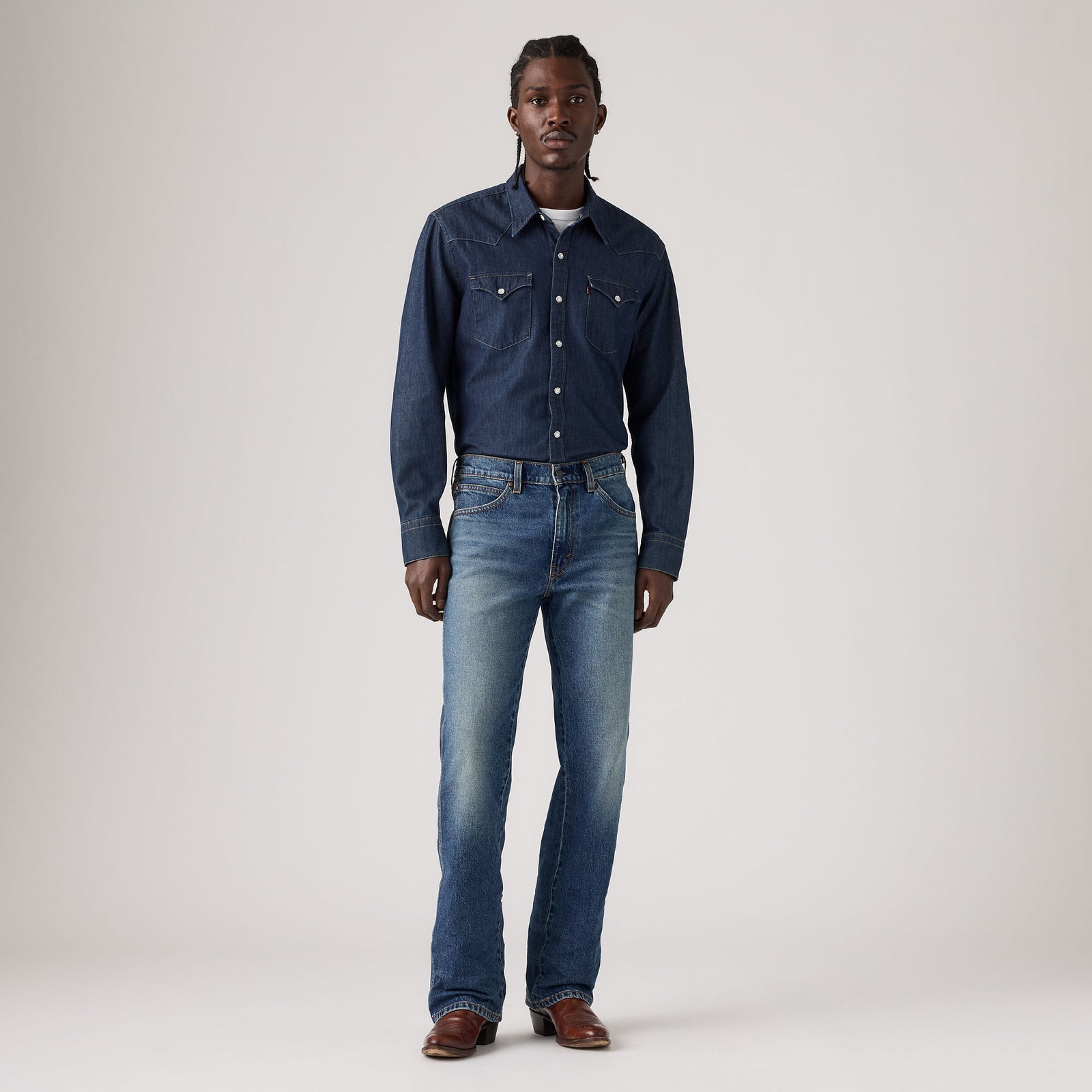 Main 2 - Levi's® Men's 507 Western Slim Bootcut Jeans - 0098C0006