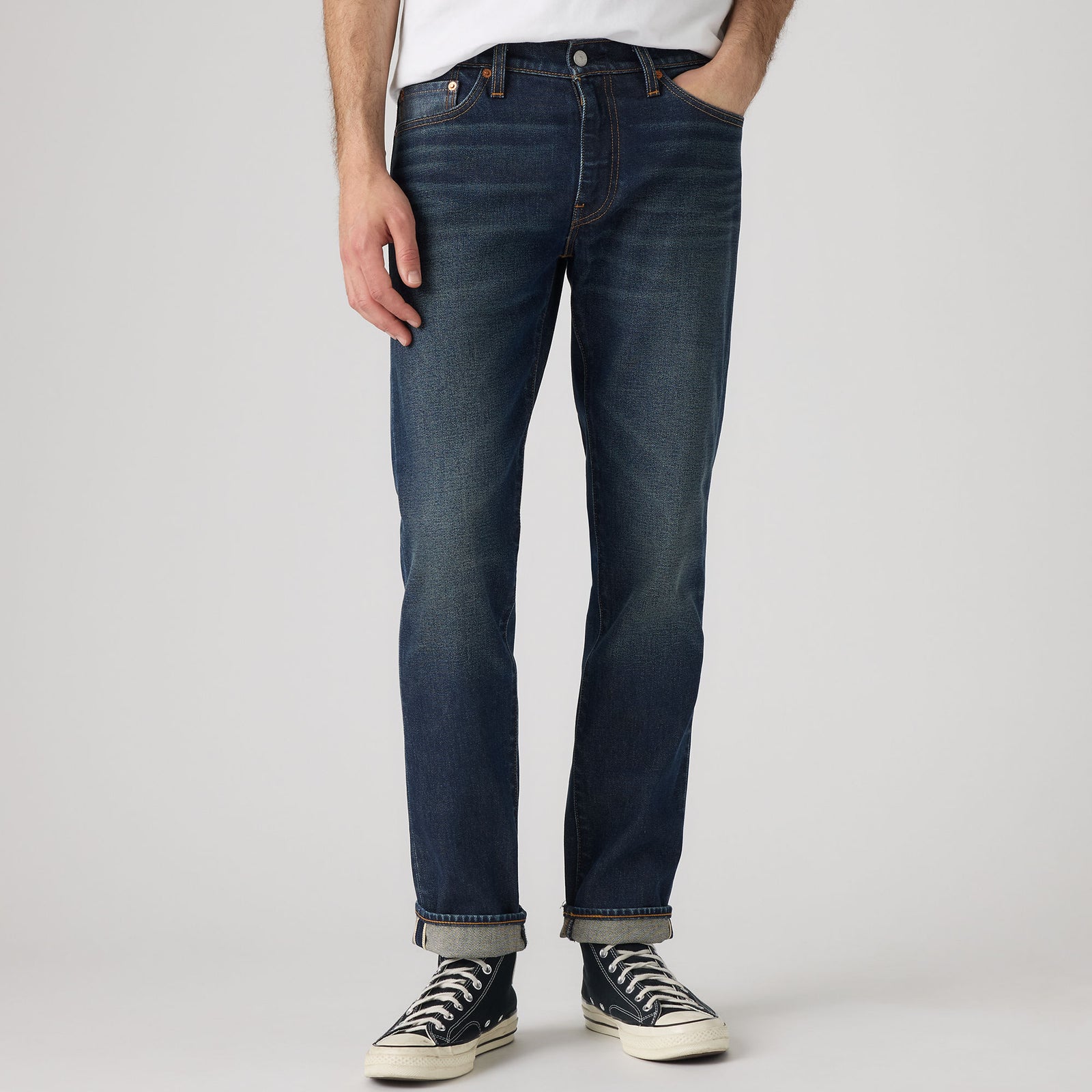 Main 5 - Levi's® Men's 511 Slim Selvedge Jeans - 045116527