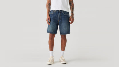 Levi's men's denim shorts with white sneakers
