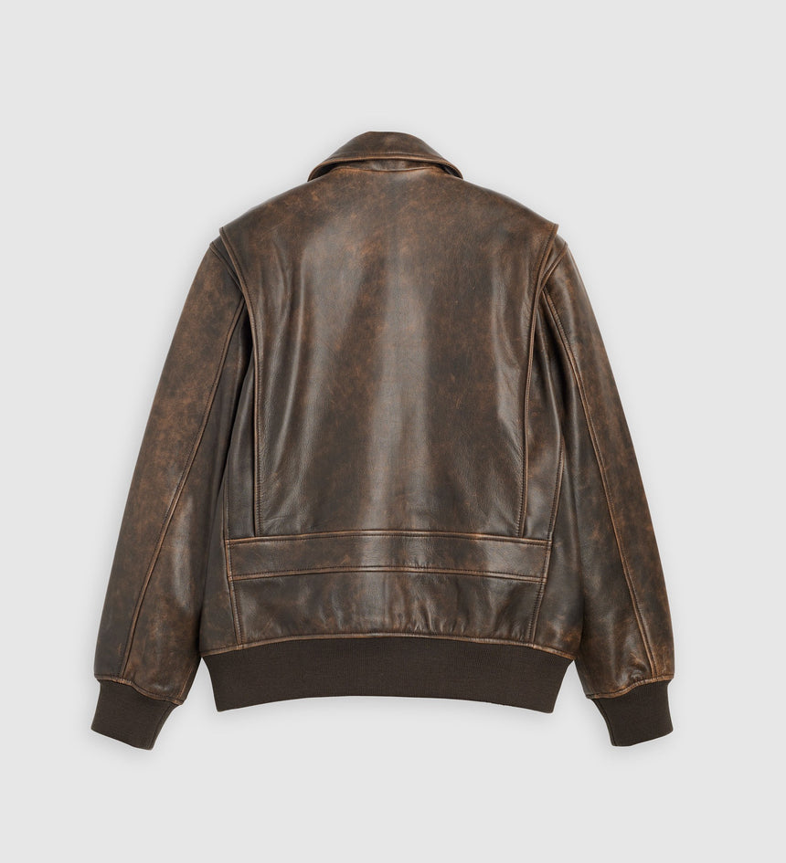 Main 7 - Levi's® Men's Clayton Leather Aviator Jacket - 003AU0000