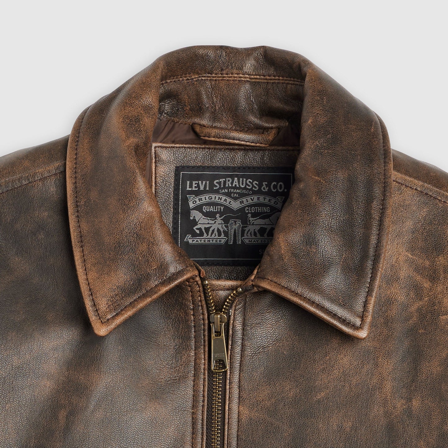 Levi's® Men's Clayton Leather Aviator Jacket