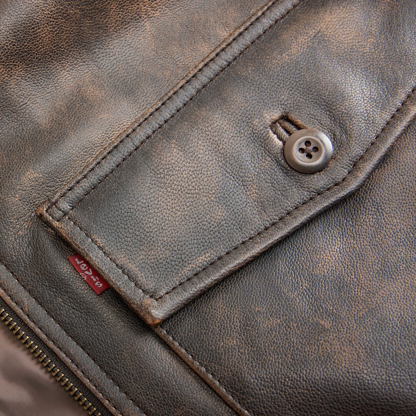 Levi's® Men's Clayton Leather Aviator Jacket