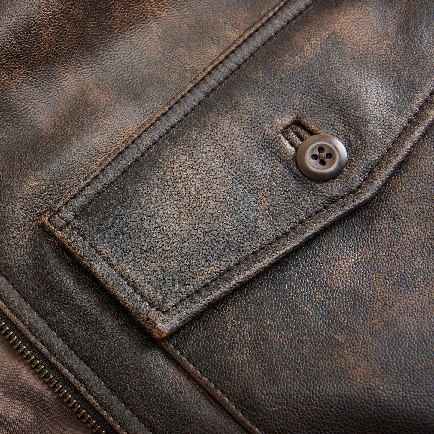 Levi's® Men's Clayton Leather Aviator Jacket