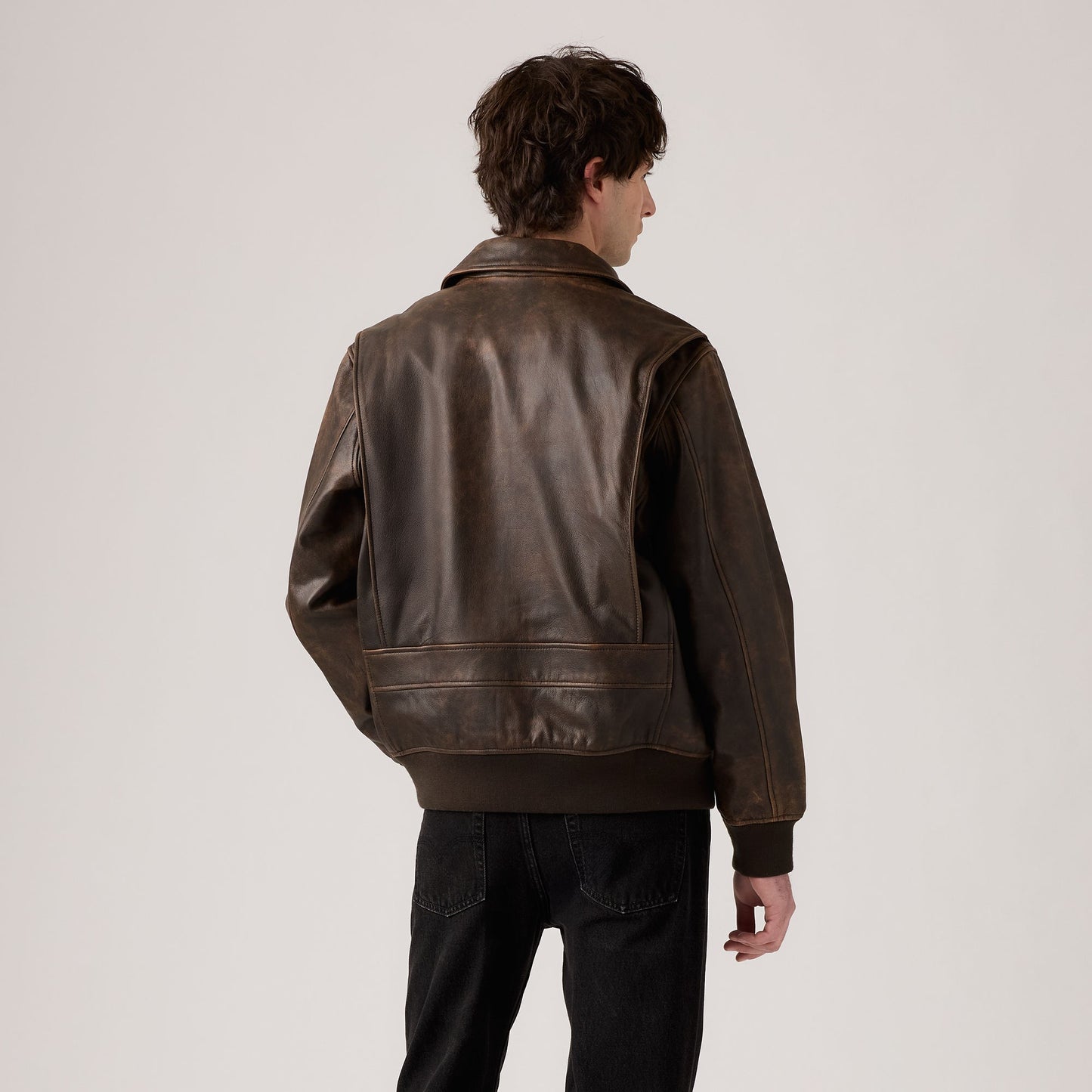 Levi's® Men's Clayton Leather Aviator Jacket