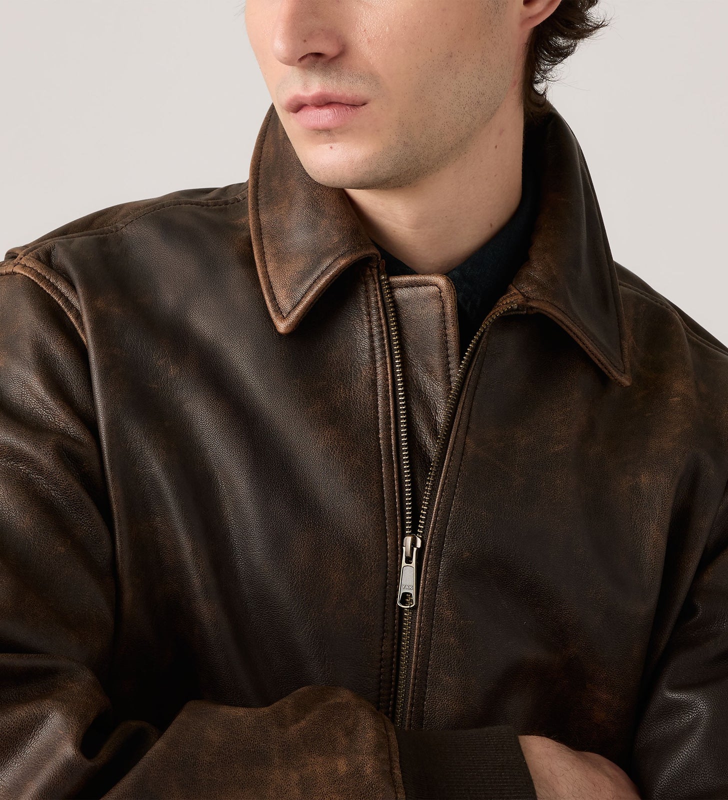 Levi's® Men's Clayton Leather Aviator Jacket