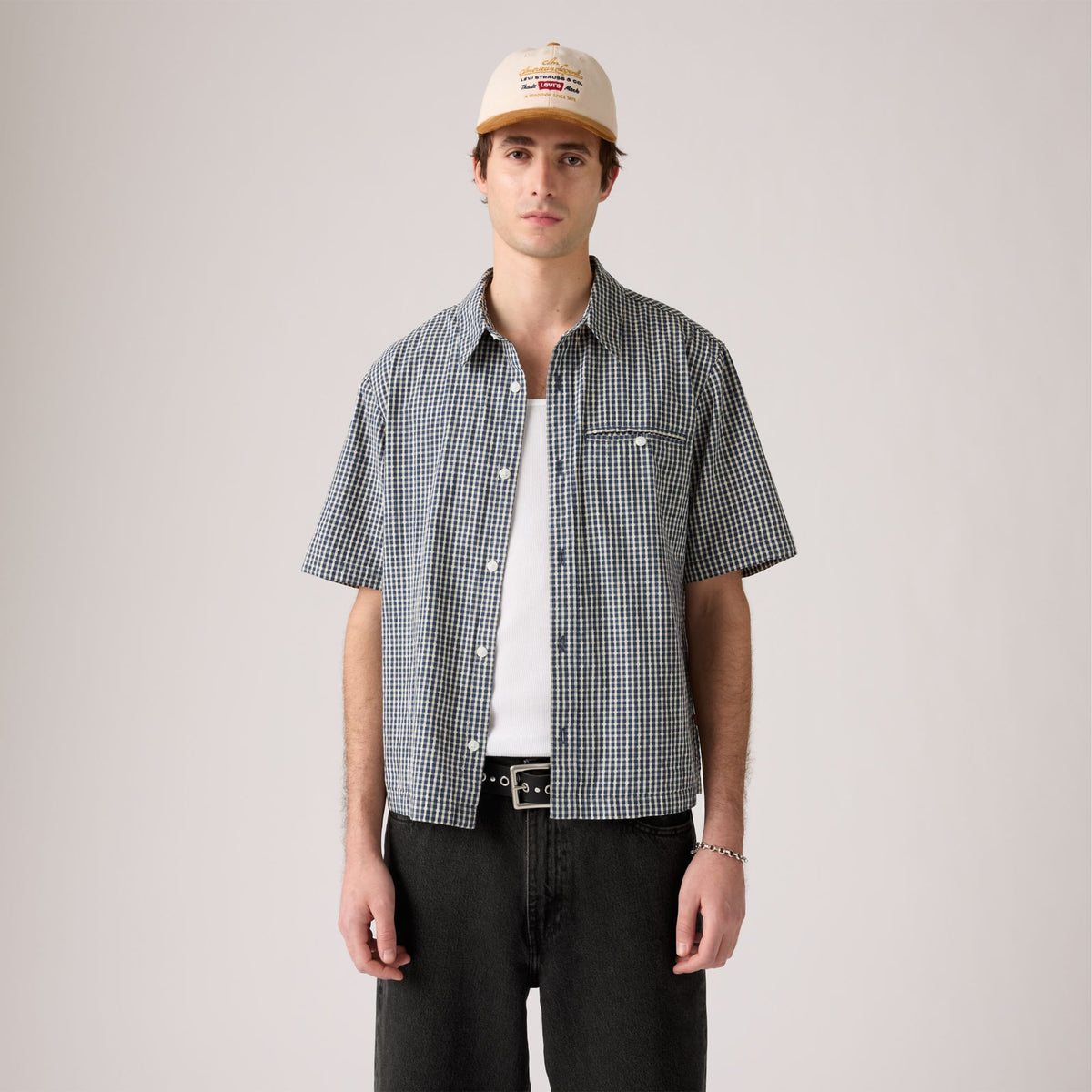 Levi's® Men's Short-Sleeve Zandt Cropped Shirt