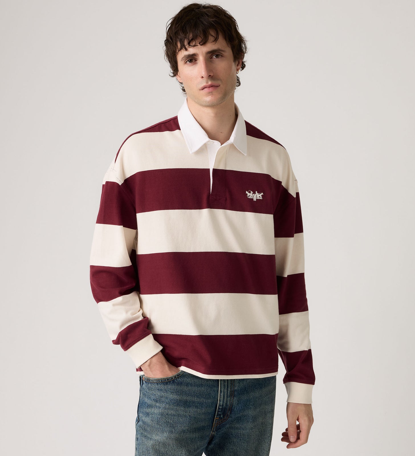 Main 1 - Levi's® Men's Hudson Boxy Rugby Shirt - 005FO0000