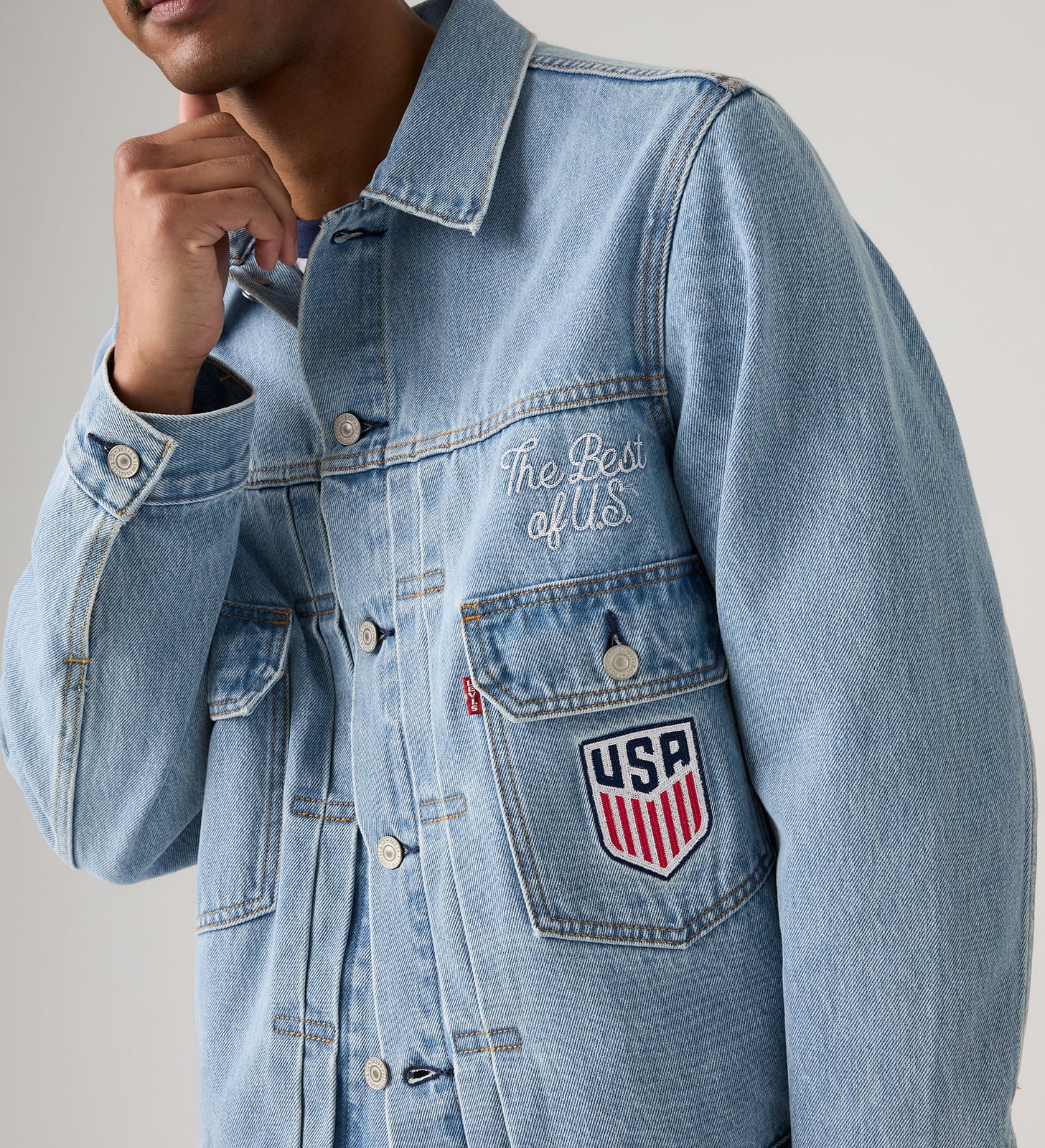 Main 4 - Levi's® U.S. Soccer Type II Trucker Jacket - 006GH0000