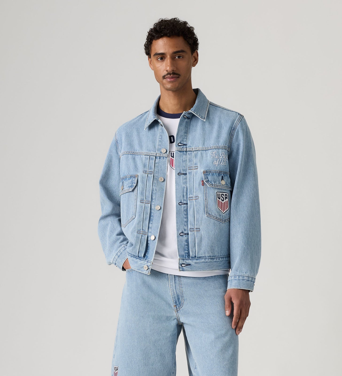 Main 1 - Levi's® U.S. Soccer Type II Trucker Jacket - 006GH0000