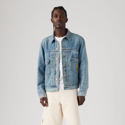 Thumbnail 6 - Levi's® France Football Type II Trucker Jacket - 006GH0002