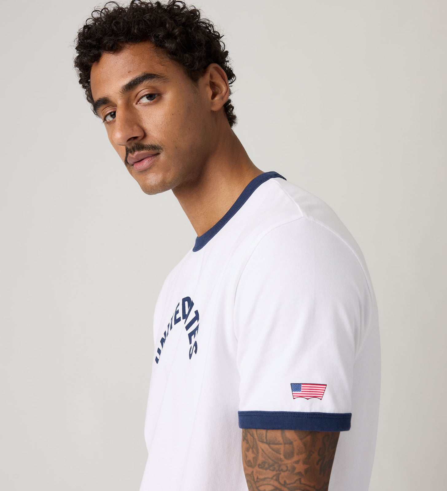 Main 4 - Levi's® U.S. Soccer Ringer Tee - 006GW0000