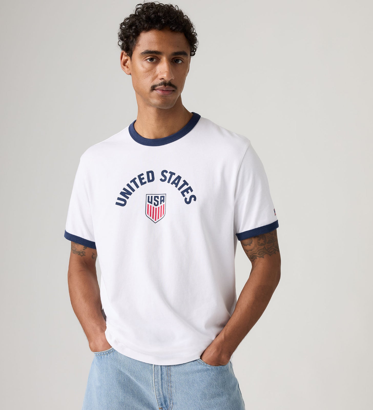 Main 1 - Levi's® U.S. Soccer Ringer Tee - 006GW0000