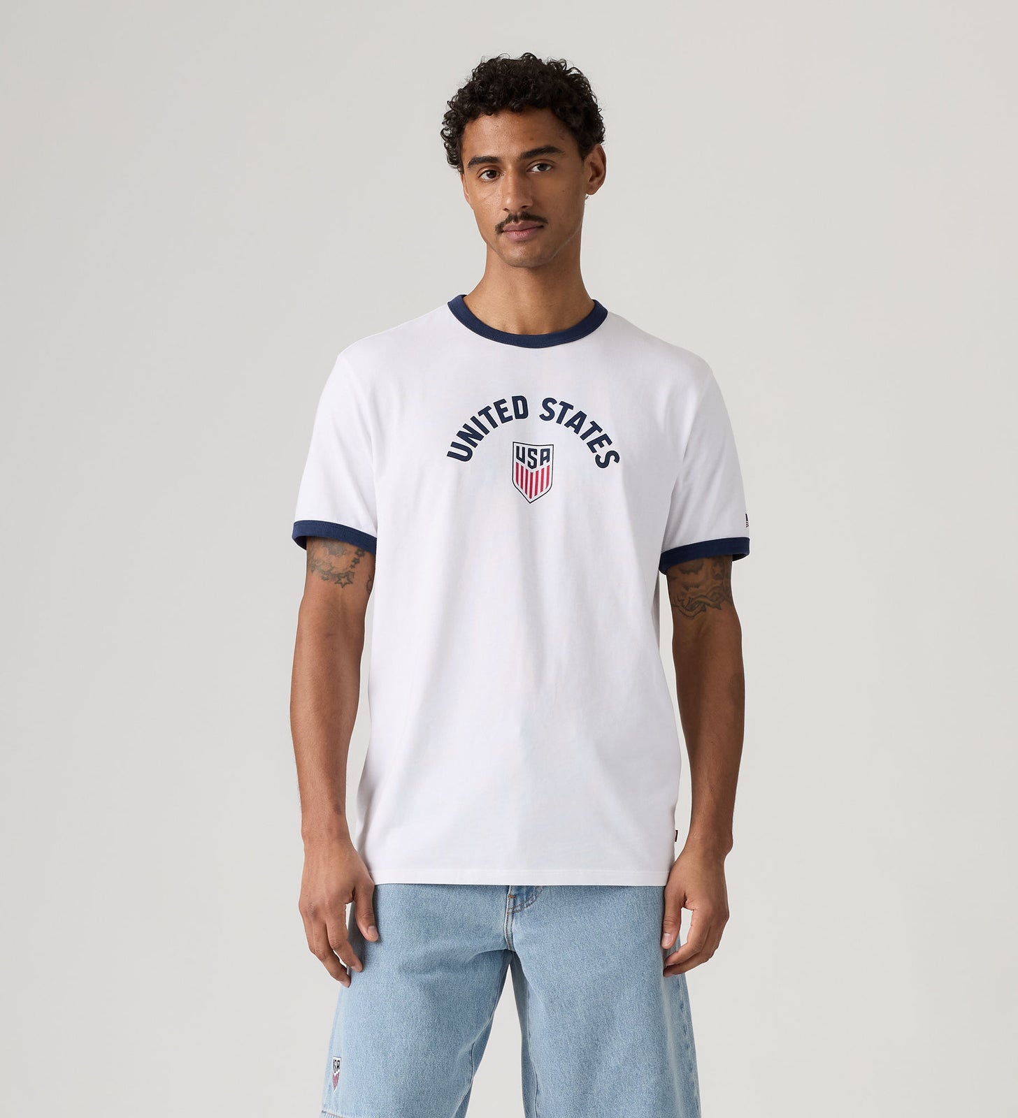 Main 2 - Levi's® U.S. Soccer Ringer Tee - 006GW0000